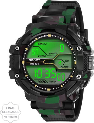 SKMEI Factor Army Collection Digital Watch  - For Men