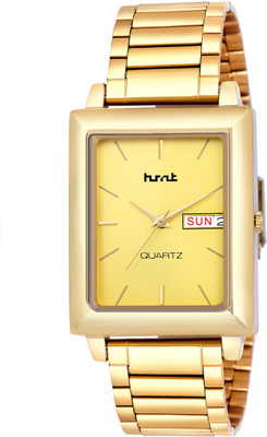 hsnt HMTG-7078 ORIGINAL GOLD PLATED DAY & DATE FUNCTIONING Analog Watch  - For Men