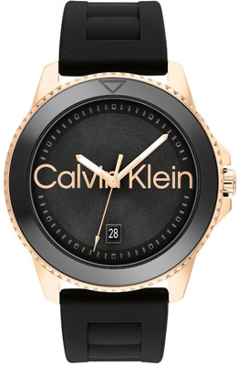 Calvin Klein Aqueous Aqueous Qtz Basic Calendar Navy Round Dial 's / Analog Watch  - For Men