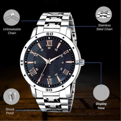 SHURAI Steel watches for mens Limited Day and Date Functioning Series Square Dial Black Boys Watch Analog Watch  - For Men