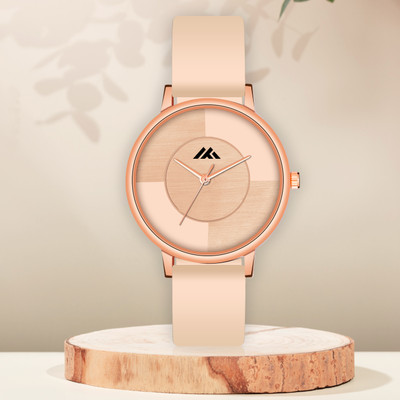 VIRAKTI Best Silicon Belt Rosegold Cash Emboss Dial Premiume Qulity Ghadi Best Silicon Belt Rosegold Cash Emboss Dial Premiume Qulity Ghadi Analog Watch  - For Girls