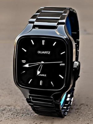 RS TRADER CO LUXURY FASHION PREMIUME BLACK DIAL STAINLESS STEEL BLACK CHAIN LUXURY FASHION PREMIUME BLACK DIAL STAINLESS STEEL BLACK CHAIN Analog Watch  - For Men & Women