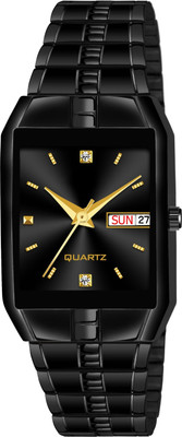 HMT DLX HMT DLX 9151 GOLD BLACK Exclusive Premium Gold Plated Dial GOLD Black Chain Day & Date Functioning Analog Watch  - For Men