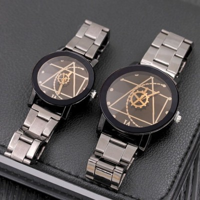 Romofy Couple Combo Premium Couple Watches Couples Ideal Gift for Anniversary or Special Occasions Analog Watch  - For Couple