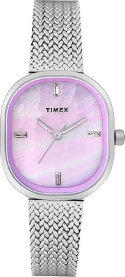 TIMEX Mother of Pearl Lavender Dial Analog Watch  - For Women