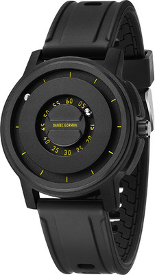 Daniel Gorman 118NNH11 Daniel Gorman Gravity Series with Levitating Magnetic Balls Round Golden Men's Analog Watch  - For Men