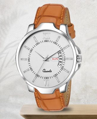Trex Roman White Calender Silver Dial Color New Arrival Watch For Men Analog Watch  - For Boys