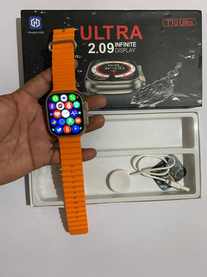 AuraTech T10 ultra with Bluetooth calling and game Smartwatch(multicolored Strap, free size)