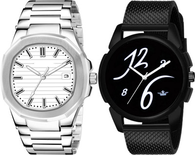 TVILLA White Dial Date Function MZ-LR147 Analog Watch  - For Men
