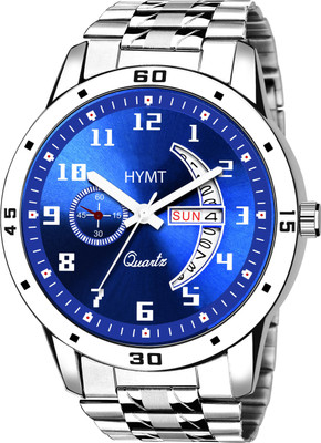 HYMT HMTY-6017 Trending Day & Date Series Stainless Steel Chain for Boy Analog Watch  - For Men