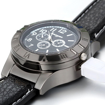 RZON Analog Wrist Watch Quartz Movement Rechargeable Electric Analog Wrist Watch Quartz Movement Rechargeable Electric Analog Watch  - For Men