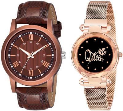 Attire Aura Trendy Couple Watches 26 Couple Combo Watches for Lovers Analog Watch  - For Couple