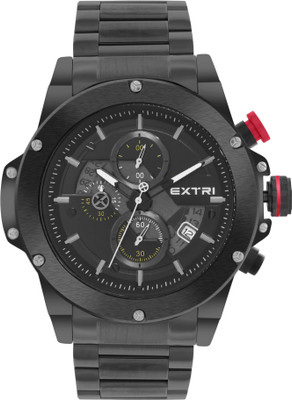 EXTRI New Collection Men Round Black Chronograph X6080-C Analog Watch  - For Men
