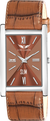 LOIS CARON LCS-4288 Minimalist ALL BROWN Slim Series watch for boys & men Quartz Analog Watch  - For Men