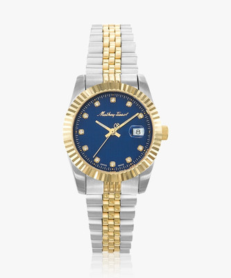 Mathey-Tissot D810BBU Swiss Made Quartz Blue Dial Analog Watch  - For Women