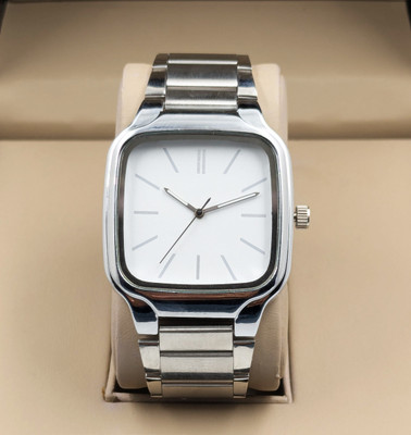 NESTER NSM-15-WHITE Classic Square Men’s Watch – Sleek Look, Premium Strap, Perfect for Gifting Analog Watch  - For Men