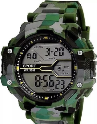 KIMY GE-WA-ARMY-M Royal Look Waterproof Military Army Watch For Men’s Boys & Kids in Multicolour, Digital Watch  - For Men