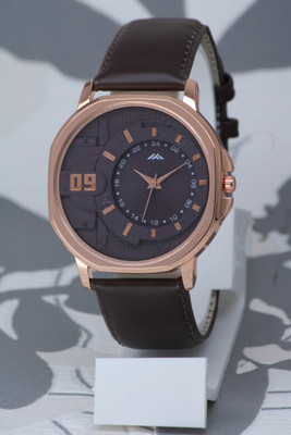 Rizino High Quality Colorful Dial Round Case Fancy Leather Belt High Quality Colorful Dial Round Case Fancy Leather Belt Analog Watch  - For Men