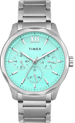 TIMEX TW0TG7639 Tiffany Blue Round Dial Quartz Analog Watch  - For Men