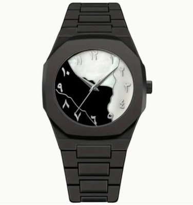 RS TRADER CO LUXURY FASHION BLACK & WHITE ARBIC DIAL STAINLESS STEEL BLACK TRANDY LUXURY FASHION BLACK & WHITE ARBIC DIAL STAINLESS STEEL BLACK TRANDY Analog Watch  - For Men