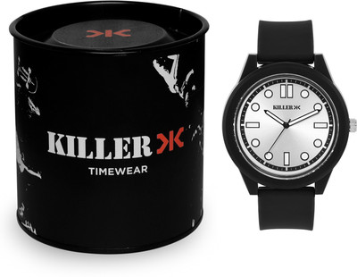 KILLER KLMO51B Big Shot Analog Men's Watch - White Dial, Brown Leather Strap Analog Watch  - For Men