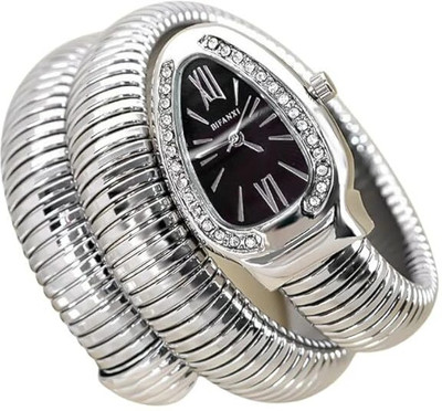 house of common SNAKE Elivor Fashion Women's Snake-Shaped Bracelet Watch Analog Watch  - For Men & Women