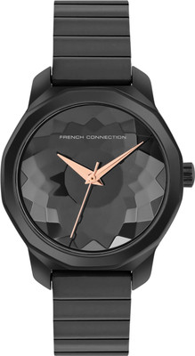 French Connection Black Round Dial Womens Analogue Watch FCH2BM Analog Watch  - For Women