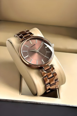 Lucifer DRW1 FULL BROWN Diamond dail watch for girls and women Trending Classic Beautifully For All Occasions Analog Watch  - For Women
