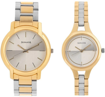 SONATA NP79548151BM01 Wedding Collection Analog Watch  - For Men & Women