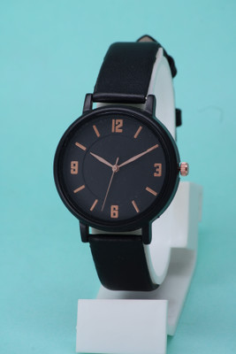 ZANZEER Attractive Ethnic Design Black Case Fancy Leather Belt Attractive Ethnic Design Black Case Fancy Leather Belt Analog Watch  - For Women