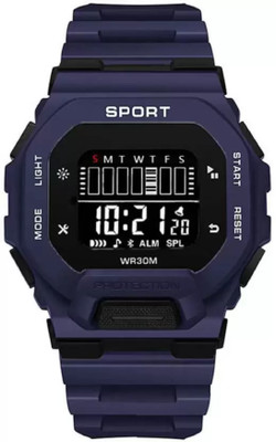 Florida Silicone Strap Hybrid Multi Function Working Premium Quality Digital Watch  - For Men