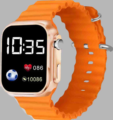 RS TRADER CO Digital Dial Ultra Design Full LED Time Display Silicone Strap Kids Trandy Watch Digital Dial Ultra Design Full LED Time Display Silicone Strap Kids Trandy Watch Digital Watch  - For Boys & Girls