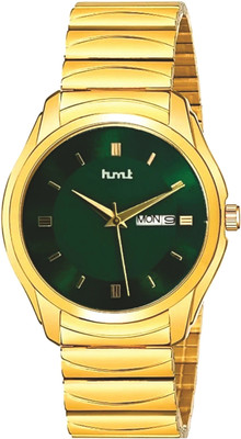 HMT DLX HMT DLX 9151 GOLD GOLD Exclusive Premium Gold Plated Dial GOLD Golden Chain Day & Date Functioning Analog Watch  - For Men