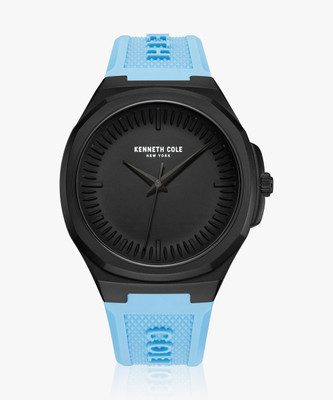 Kenneth Cole Modern Classic Balck dial and blue strap Analog Watch  - For Men