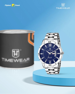 TIMEWEAR 231BDTG Analog Day Date Functioning Blue Dial Stainless Steel Chain Analog Watch  - For Men