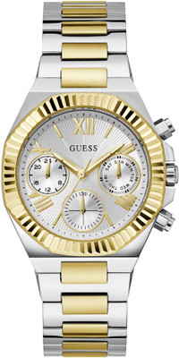 GUESS GW0769L3 Equality Silver Tone Round Dial Analog Watch  - For Women