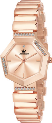CRESTELLO CR-JWL151-RG Analog Watch  - For Women