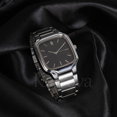 kairova KRM005_MV04 Minimalist Classic Square Dial with Stainless Steel Strap Silver Finish Analog Watch  - For Men