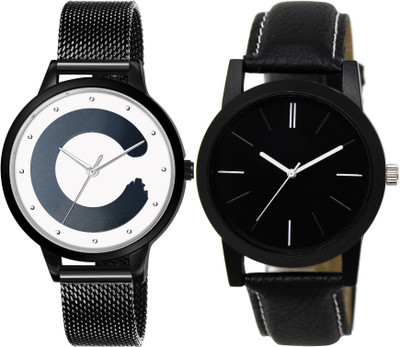 TVILLA Black Professional Look MZ-LR05 Analog Watch  - For Men & Women