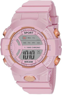 KidzHub Toy Design Digital Glowing Watch with Disco Music and Blinking Lights for Kids Digital Watch  - For Boys & Girls