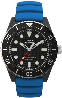 TIMEX TW2Y02500UJ TIMEX Deep Water Black Round Dial Analog Watch  - For Men
