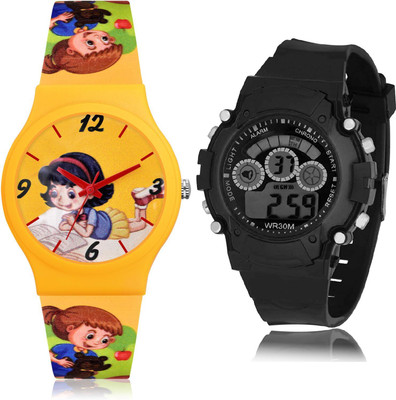 TIMETRANSELEVATE CM712-B1 Analog-Digital Watch  - For Girls