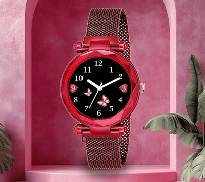 SUBERA Couple Combo Gifting Magnet Strap Ladies Analog Watch  - For Girls