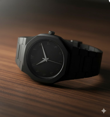 LOOFTRADER De4 The Black Aura Arabic Dial Watch. Luxury & Style Analog Watch  - For Men & Women