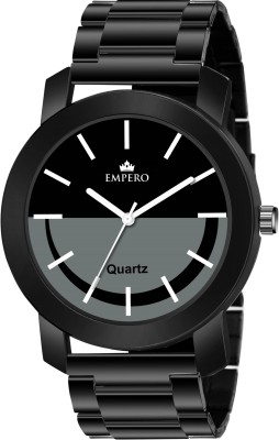 EMPERO Black Stainless Steel Adjustable Lock Analog Watch  - For Men