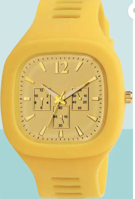 AMSSTYLE JH_0033 MILLER MEN SQUARE CASE TRENDY CLASSIC FASHION ANALOG WATCH Analog Watch  - For Men