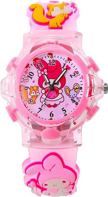 dmash 3D Printed Design 3D Printed Cartoon Printed Glowing LED Light Analog Watch  - For Boys & Girls