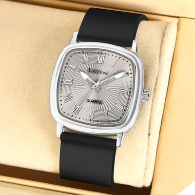 LIMESTONE Classic Series Smart Silicone Strap Square Quartz Analog Watch  - For Men