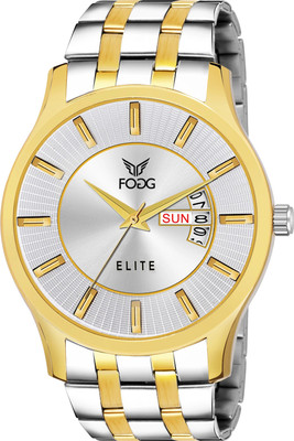 FOGG 2503-SL Fogg Elite Series Gold Platted Premium Analog Watch  - For Men