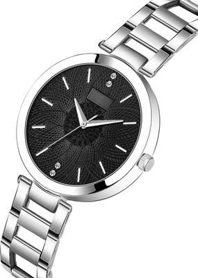 MAHAVIRA COLLECTION MT_201 Diamond Luxury Trending Premium Quality Wrist Attractive Black Women watch Analog Watch  - For Girls